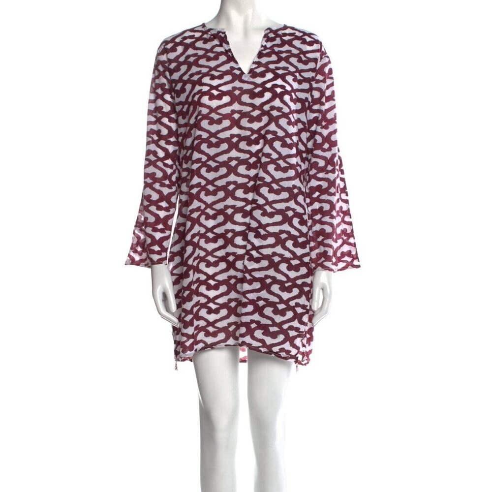 Roller Rabbit tunic Cotton Short Dress preppy timeless cover up Size 10 A000352